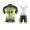 2015 ALE Grün schwarz Fahrradbekleidung Satz Fahrradtrikot Kurzarm Trikot und Kurz Trägerhose