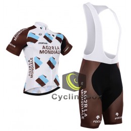 2015 Ag2r La Mondiale Fahrradbekleidung Satz Fahrradtrikot Kurzarm Trikot und Kurz Trägerhose 2015 Ag2r La Mondiale Fahrradbekleidung Satz Fahrradtrikot Kurzarm Trikot und Kurz Trägerhose