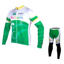 2015 Andalucia Fahrradbekleidung Radtrikot Satz Langarm und Lange Fahrradhose 2015 Andalucia Fahrradbekleidung Radtrikot Satz Langarm und Lange Fahrradhose