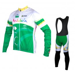 2015 Andalucia Fahrradbekleidung Radtrikot Satz Langarm und Lange Trägerhose 2015 Andalucia Fahrradbekleidung Radtrikot Satz Langarm und Lange Trägerhose