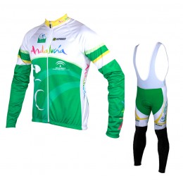 2015 Andalucia Fahrradbekleidung Radtrikot Satz Langarm und Lange Trägerhose 2015 Andalucia Fahrradbekleidung Radtrikot Satz Langarm und Lange Trägerhose