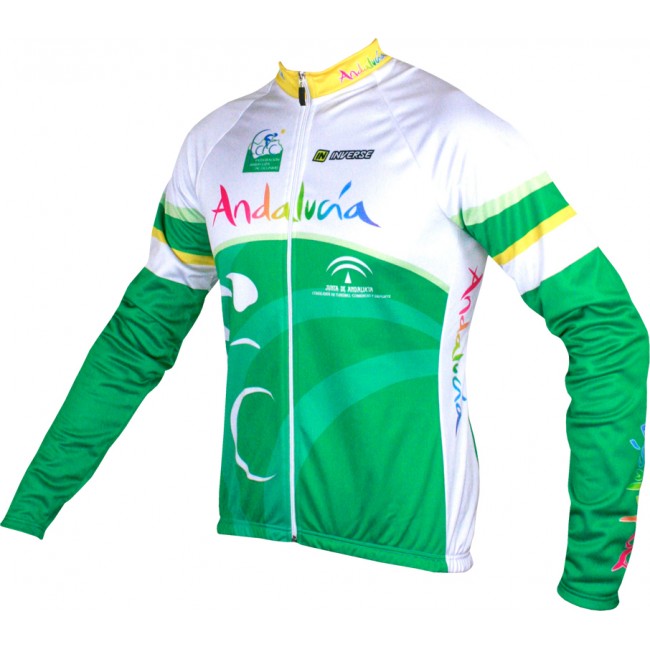 2015 Andalucia Fahrradtrikot Langarm 2015 Andalucia Fahrradtrikot Langarm