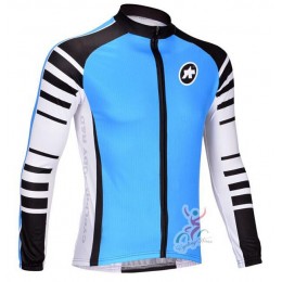 2015 ASSOS blau Fahrradtrikot Langarm