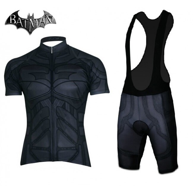 2015 Bat-Man Fahrradbekleidung Satz Fahrradtrikot Kurzarm Trikot und Kurz Trägerhose schwarz 2015 Bat-Man Fahrradbekleidung Satz Fahrradtrikot Kurzarm Trikot und Kurz Trägerhose schwarz