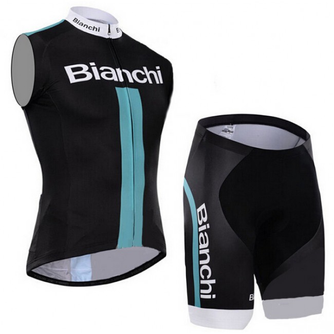 2015 Bianchi ärmelloses Trikot und Kurz Radhose 2015 Bianchi ärmelloses Trikot und Kurz Radhose