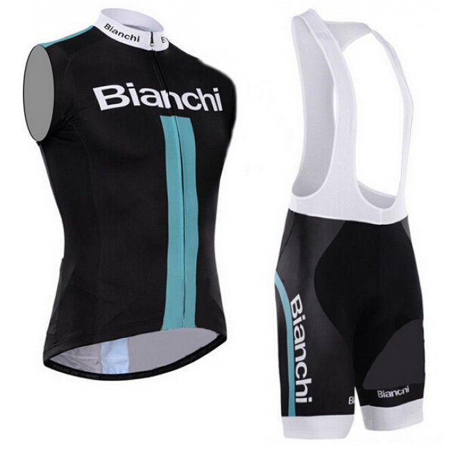 2015 Bianchi ärmelloses Trikot und Kurz Trägerhose 2015 Bianchi ärmelloses Trikot und Kurz Trägerhose