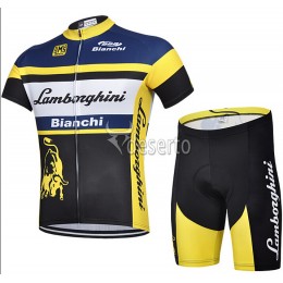 2015 Lamborghini Bianchi Radbekleidung Radtrikot Kurzarm und Fahrradhosen Kurz 2015 Lamborghini Bianchi Radbekleidung Radtrikot Kurzarm und Fahrradhosen Kurz