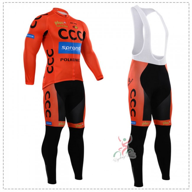 2015 CCC Fahrradbekleidung Radtrikot Satz Langarm und Lange Trägerhose 2015 CCC Fahrradbekleidung Radtrikot Satz Langarm und Lange Trägerhose