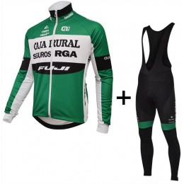 2015 Caja Rural Fahrradbekleidung Radtrikot Satz Langarm und Lange Trägerhose 2015 Caja Rural Fahrradbekleidung Radtrikot Satz Langarm und Lange Trägerhose