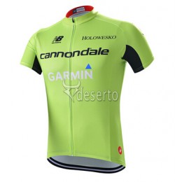 2015 Garmin Cannondale Radtrikot Kurzarm Grün