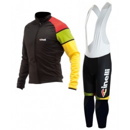 2015 Cinelli Fahrradbekleidung Radtrikot Satz Langarm und Lange Trägerhose