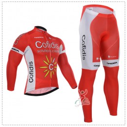 2015 Cofidis Fahrradbekleidung Radtrikot Satz Langarm und Lange Fahrradhose 2015 Cofidis Fahrradbekleidung Radtrikot Satz Langarm und Lange Fahrradhose
