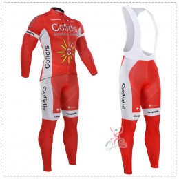 2015 Cofidis Fahrradbekleidung Radtrikot Satz Langarm und Lange Trägerhose 2015 Cofidis Fahrradbekleidung Radtrikot Satz Langarm und Lange Trägerhose