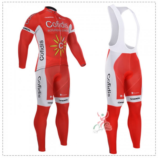 2015 Cofidis Fahrradbekleidung Radtrikot Satz Langarm und Lange Trägerhose 2015 Cofidis Fahrradbekleidung Radtrikot Satz Langarm und Lange Trägerhose