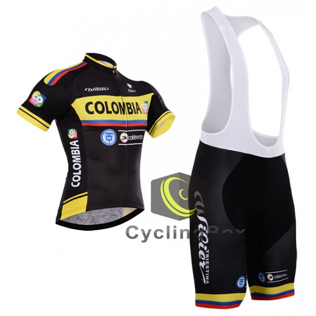 2015 Colombia Fahrradbekleidung Satz Fahrradtrikot Kurzarm Trikot und Kurz Trägerhose 2015 Colombia Fahrradbekleidung Satz Fahrradtrikot Kurzarm Trikot und Kurz Trägerhose