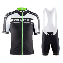 2015 Craft Bike Grand Tour Schwarz-Weiß-Grün Fahrradbekleidung Satz Fahrradtrikot Kurzarm Trikot und Kurz Trägerhose 2015 Craft Bike Grand Tour Schwarz-Weiß-Grün Fahrradbekleidung Satz Fahrradtrikot Kurzarm Trikot und Kurz Trägerhose