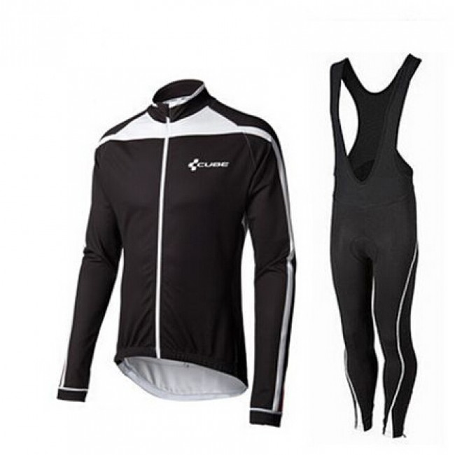 2015 Cube schwarz Weiß Fahrradbekleidung Radtrikot Satz Langarm und Lange Trägerhose schwarz 2015 Cube schwarz Weiß Fahrradbekleidung Radtrikot Satz Langarm und Lange Trägerhose schwarz