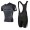 2015 Cube schwarz Fahrradbekleidung Satz Fahrradtrikot Kurzarm Trikot und Kurz Trägerhose