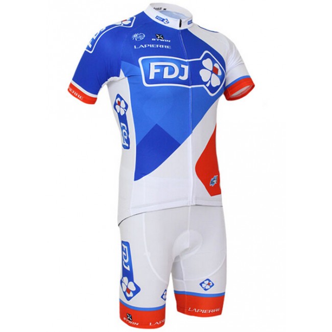 2015 FDJ Radbekleidung Radtrikot Kurzarm und Fahrradhosen Kurz 2015 FDJ Radbekleidung Radtrikot Kurzarm und Fahrradhosen Kurz