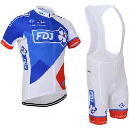 2015 FDJ Fahrradbekleidung Satz Fahrradtrikot Kurzarm Trikot und Kurz Trägerhose 2015 FDJ Fahrradbekleidung Satz Fahrradtrikot Kurzarm Trikot und Kurz Trägerhose