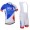 2015 FDJ Fahrradbekleidung Satz Fahrradtrikot Kurzarm Trikot und Kurz Trägerhose