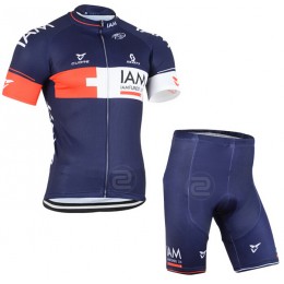 2015 IAM Radbekleidung Radtrikot Kurzarm und Fahrradhosen Kurz