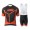 2015 KTM Proteam Schwarz orange Fahrradbekleidung Satz Fahrradtrikot Kurzarm Trikot und Kurz Trägerhose
