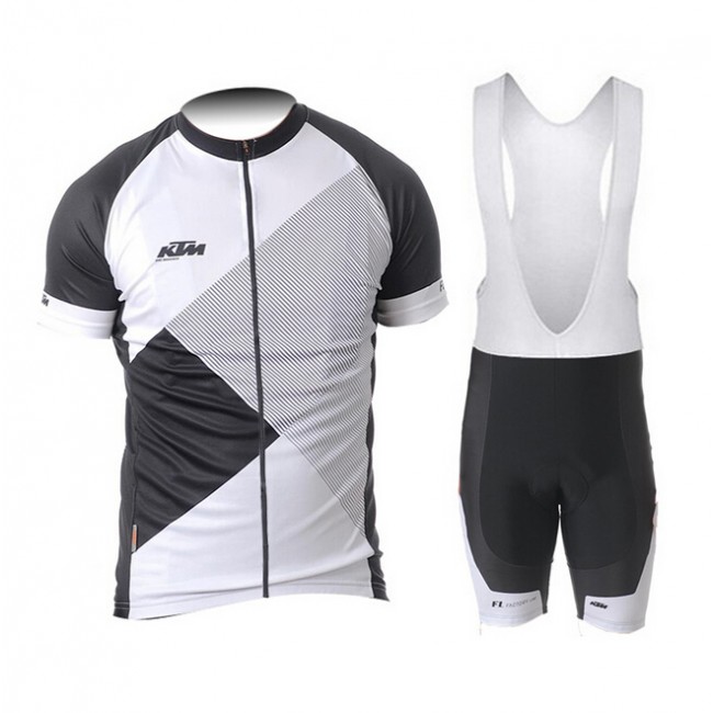 2015 KTM Fahrradbekleidung Satz Fahrradtrikot Kurzarm Trikot und Kurz Trägerhose schwarz Weiß 2015 KTM Fahrradbekleidung Satz Fahrradtrikot Kurzarm Trikot und Kurz Trägerhose schwarz Weiß