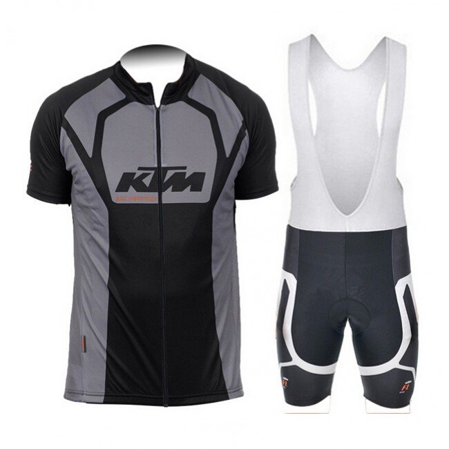 2015 KTM Fahrradbekleidung Satz Fahrradtrikot Kurzarm Trikot und Kurz Trägerhose gris 2015 KTM Fahrradbekleidung Satz Fahrradtrikot Kurzarm Trikot und Kurz Trägerhose gris