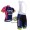 2015 Lampre Merida Fahrradbekleidung Satz Fahrradtrikot Kurzarm Trikot und Kurz Trägerhose