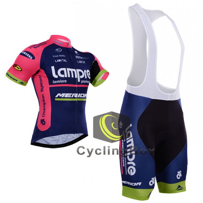 2015 Lampre Merida Fahrradbekleidung Satz Fahrradtrikot Kurzarm Trikot und Kurz Trägerhose 2015 Lampre Merida Fahrradbekleidung Satz Fahrradtrikot Kurzarm Trikot und Kurz Trägerhose