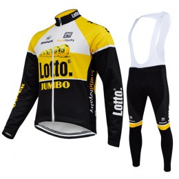 2015 Lotto Jumbo Fahrradbekleidung Radtrikot Satz Langarm und Lange Trägerhose 2015 Lotto Jumbo Fahrradbekleidung Radtrikot Satz Langarm und Lange Trägerhose