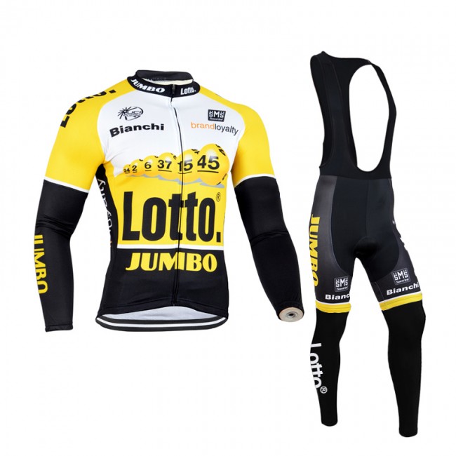 2015 Lotto Fahrradbekleidung Radtrikot Satz Langarm und Lange Trägerhose 2015 Lotto Fahrradbekleidung Radtrikot Satz Langarm und Lange Trägerhose