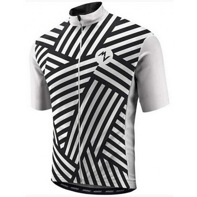2015 MORVELO Radtrikot Kurzarm schwarz Weiß 2015 MORVELO Radtrikot Kurzarm schwarz Weiß