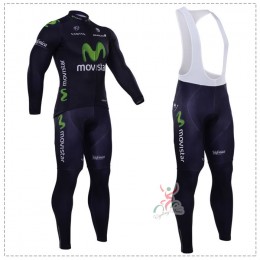 2015 Movistar Fahrradbekleidung Radtrikot Satz Langarm und Lange Trägerhose 2015 Movistar Fahrradbekleidung Radtrikot Satz Langarm und Lange Trägerhose