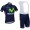 2015 Movistar Fahrradbekleidung Satz Fahrradtrikot Kurzarm Trikot und Kurz Trägerhose