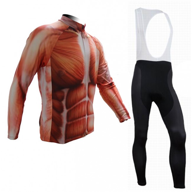 2015 Muscle Fahrradbekleidung Radtrikot Satz Langarm und Lange Trägerhose 2015 Muscle Fahrradbekleidung Radtrikot Satz Langarm und Lange Trägerhose