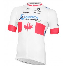 2015 ORICA GREENEDGE Canadian Champion Radtrikot Kurzarm 2015 ORICA GREENEDGE Canadian Champion Radtrikot Kurzarm