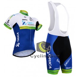 2015 ORICA GreenEDGE Fahrradbekleidung Satz Fahrradtrikot Kurzarm Trikot und Kurz Trägerhose 2015 ORICA GreenEDGE Fahrradbekleidung Satz Fahrradtrikot Kurzarm Trikot und Kurz Trägerhose