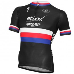 2015 Etixx Quick-Step Champion Tsjechisch Radtrikot Kurzarm