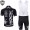 2015 Rock Racing schwarz Fahrradbekleidung Satz Fahrradtrikot Kurzarm Trikot und Kurz Trägerhose