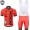 2015 Rock Racing rot Fahrradbekleidung Satz Fahrradtrikot Kurzarm Trikot und Kurz Trägerhose