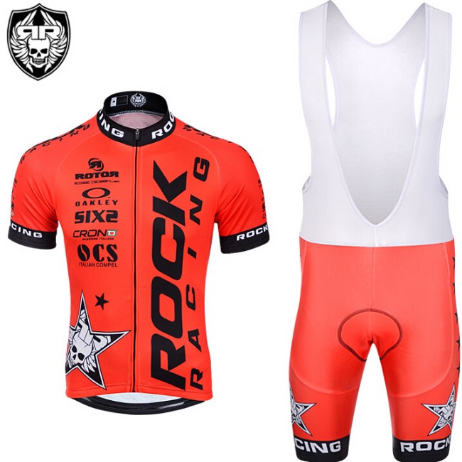 2015 Rock Racing rot Fahrradbekleidung Satz Fahrradtrikot Kurzarm Trikot und Kurz Trägerhose 2015 Rock Racing rot Fahrradbekleidung Satz Fahrradtrikot Kurzarm Trikot und Kurz Trägerhose