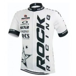 2015 Rock Racing Weiß Radtrikot Kurzarm 2015 Rock Racing Weiß Radtrikot Kurzarm