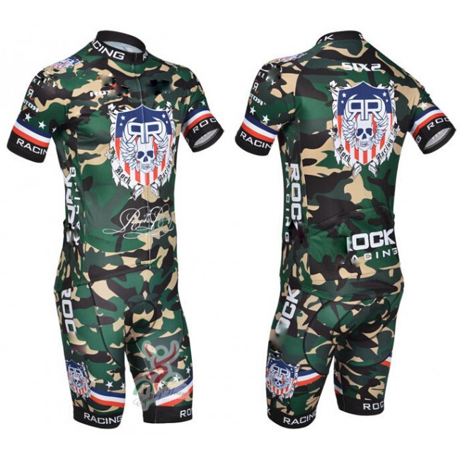 2015 Rock Racing Radbekleidung Radtrikot Kurzarm und Fahrradhosen Kurz Camouflage 2015 Rock Racing Radbekleidung Radtrikot Kurzarm und Fahrradhosen Kurz Camouflage
