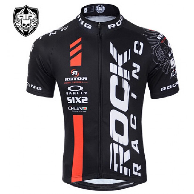 2015 Rock Racing Radtrikot Kurzarm rot schwarz 2015 Rock Racing Radtrikot Kurzarm rot schwarz