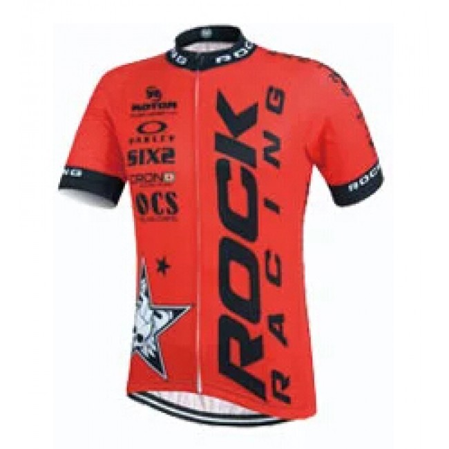 2015 Rock Racing Rot Radtrikot Kurzarm 2015 Rock Racing Rot Radtrikot Kurzarm