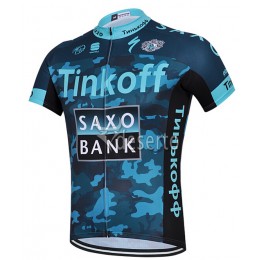 2015 Saxo Bank Tinkoff Radtrikot Kurzarm Camouflage Blau 2015 Saxo Bank Tinkoff Radtrikot Kurzarm Camouflage Blau