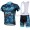 2015 Saxo Bank Tinkoff Radtrikot Kurzarm Camouflage Blau und Kurz Trägerhose