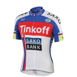 2015 Saxo bank Tionkff Radtrikot Kurzarm Blau